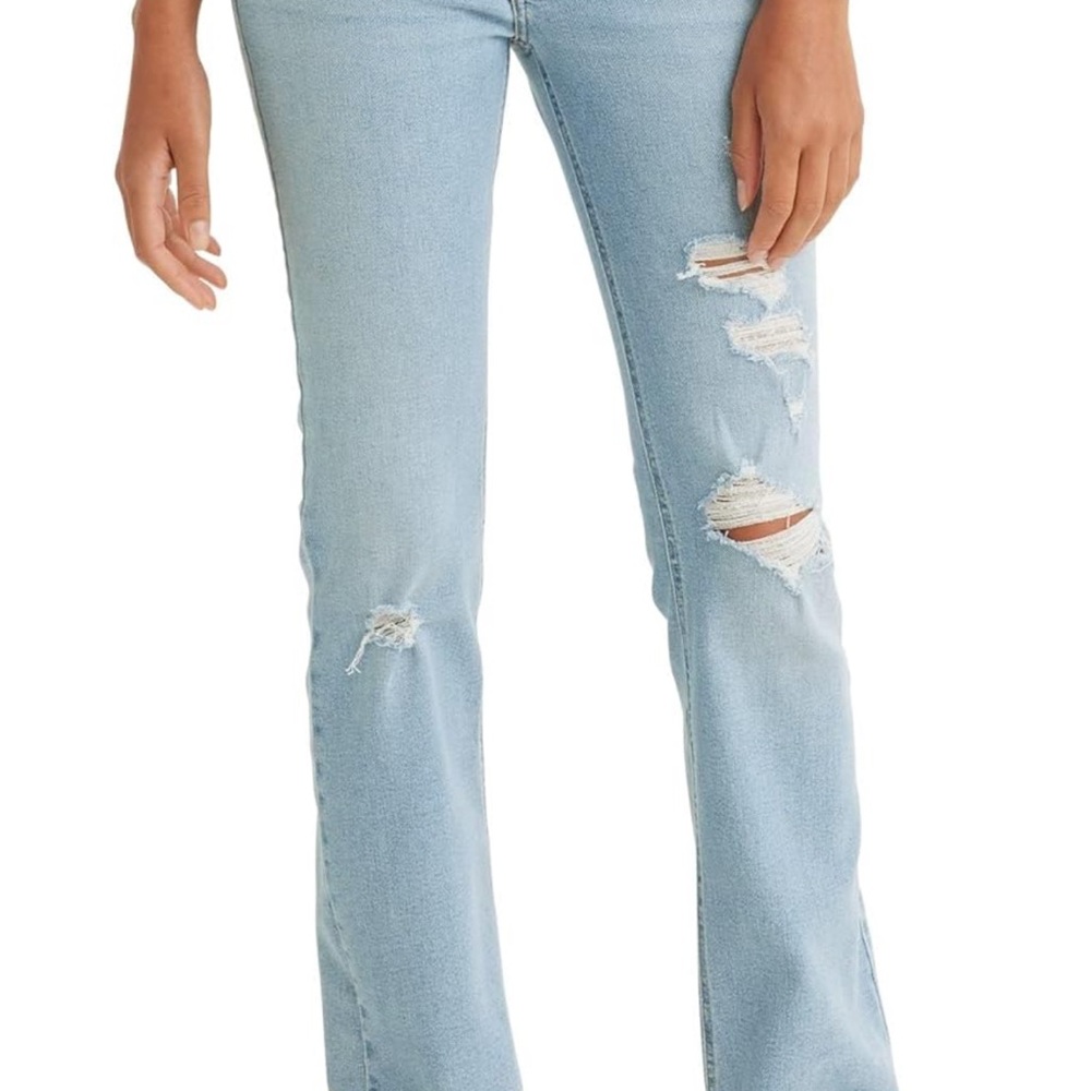 Levi’s Superlow Bootcut Jeans in Light Indigo Worn In - Size 26
